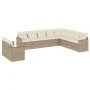 Juego de sofás jardín con cojines beige 10 pzas ratán sintético by , Garden sets - Ref: Foro24-3226114, Price: 679,57 €, Disc...