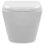 Spülrandloses Wand-WC aus weißer Keramik von vidaXL, Badezimmer - Ref: Foro24-145237, Preis: 171,20 €, Rabatt: %