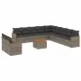 Gartensofagarnitur 12-teilig mit grauen Polstern aus synthetischem Rattan. von , Gartensets - Ref: Foro24-3226137, Preis: 728...