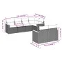 Garten-Essgruppe 7-teilig mit schwarzen Polstern aus synthetischem Rattan von , Gartensets - Ref: Foro24-3226140, Preis: 447,...