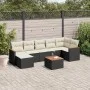 Set de sofás de jardín 8 piezas y cojines ratán sintético negro by , Garden sets - Ref: Foro24-3226196, Price: 443,49 €, Disc...