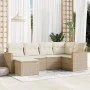 Juego de sofás jardín con cojines 6 pzas ratán sintético beige by , Garden sets - Ref: Foro24-3226177, Price: 419,98 €, Disco...