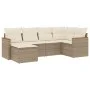 Juego de sofás jardín con cojines 6 pzas ratán sintético beige by , Garden sets - Ref: Foro24-3226177, Price: 419,98 €, Disco...