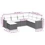 Juego de sofás jardín con cojines beige mezcla 7 pzas ratán PE by , Garden sets - Ref: Foro24-3226206, Price: 420,41 €, Disco...