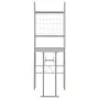 Folding dining set with shelf 3 pieces MDF and gray steel by vidaXL, Furniture sets for kitchens and dining rooms - Ref: Foro...