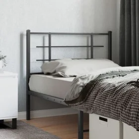 Kopfteil aus schwarzem Metall, 107 cm von , Kopf- und Fußteile - Ref: Foro24-355591, Preis: 25,56 €, Rabatt: %