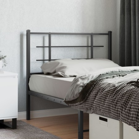 Kopfteil aus schwarzem Metall, 107 cm von , Kopf- und Fußteile - Ref: Foro24-355591, Preis: 25,98 €, Rabatt: %