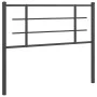 Kopfteil aus schwarzem Metall, 107 cm von , Kopf- und Fußteile - Ref: Foro24-355591, Preis: 25,56 €, Rabatt: %