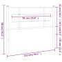 Kopfteil aus schwarzem Metall, 107 cm von , Kopf- und Fußteile - Ref: Foro24-355591, Preis: 25,98 €, Rabatt: %