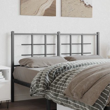 Kopfteil aus schwarzem Metall, 135 cm von , Kopf- und Fußteile - Ref: Foro24-355593, Preis: 36,75 €, Rabatt: %