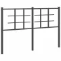 Cabecero de metal negro 135 cm de , Cabeceros y pies de cama - Ref: Foro24-355593, Precio: 36,09 €, Descuento: %