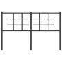 Cabecero de metal negro 135 cm de , Cabeceros y pies de cama - Ref: Foro24-355593, Precio: 36,09 €, Descuento: %