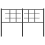 Kopfteil aus schwarzem Metall, 135 cm von , Kopf- und Fußteile - Ref: Foro24-355593, Preis: 36,75 €, Rabatt: %