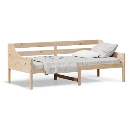 Sofá cama de madera maciza de pino 100x200 cm de , Camas y somieres - Ref: Foro24-842834, Precio: 130,53 €, Descuento: %