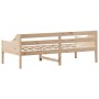 Solid pine wood sofa bed 100x200 cm by , Beds and slatted bases - Ref: Foro24-842834, Price: 132,14 €, Discount: %