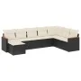 8-piece garden sofa set and black synthetic rattan cushions by , Garden sets - Ref: Foro24-3226245, Price: 452,83 €, Discount: %