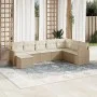Garden sofa set with beige cushions 8 pcs PE rattan by , Garden sets - Ref: Foro24-3226247, Price: 529,11 €, Discount: %