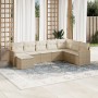 Gartensofa-Set mit beigen Kissen 8 Stück PE-Rattan von , Gartensets - Ref: Foro24-3226247, Preis: 492,54 €, Rabatt: %