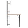 Klappbares Esszimmerset mit Regal, 3-teilig, MDF und Stahl von vidaXL, Möbelsets für Küchen und Esszimmer - Ref: Foro24-28440...