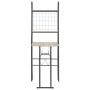 Klappbares Esszimmerset mit Regal, 3-teilig, MDF und Stahl von vidaXL, Möbelsets für Küchen und Esszimmer - Ref: Foro24-28440...