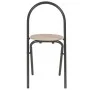 Folding dining set with shelf 3 pieces MDF and steel by vidaXL, Furniture sets for kitchens and dining rooms - Ref: Foro24-28...