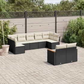 8-piece garden sofa set and black synthetic rattan cushions by , Garden sets - Ref: Foro24-3226287, Price: 525,87 €, Discount: %