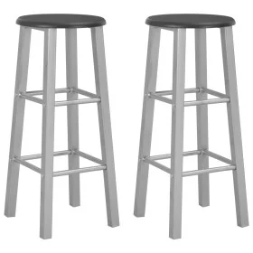 Küchenhocker 2 Einheiten Silber MDF von vidaXL, Küchenhocker - Ref: Foro24-284410, Preis: 69,28 €, Rabatt: %