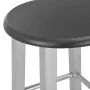 Kitchen stools 2 units silver MDF by vidaXL, Kitchen stools - Ref: Foro24-284410, Price: 69,28 €, Discount: %