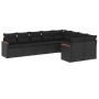 Set de sofás de jardín 8 piezas y cojines ratán sintético negro de , Conjuntos de jardín - Ref: Foro24-3226300, Precio: 566,8...