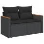 Gartensofa-Set 10-teilig mit schwarzen synthetischen Rattankissen von , Gartensets - Ref: Foro24-3226314, Preis: 607,06 €, Ra...