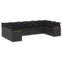 Garden sofa set 10 pieces with black synthetic rattan cushions by , Garden sets - Ref: Foro24-3226321, Price: 636,63 €, Disco...