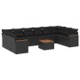 11-piece garden sofa set and black synthetic rattan cushions by , Garden sets - Ref: Foro24-3226328, Price: 679,67 €, Discoun...