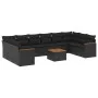 11-piece garden sofa set and black synthetic rattan cushions by , Garden sets - Ref: Foro24-3226328, Price: 693,22 €, Discoun...