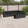 Garden sofa set 10 pieces with black synthetic rattan cushions by , Garden sets - Ref: Foro24-3226335, Price: 652,37 €, Disco...