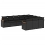 Garden sofa set 10 pieces with black synthetic rattan cushions by , Garden sets - Ref: Foro24-3226335, Price: 636,63 €, Disco...