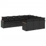 Garden sofa set 10 pieces with black synthetic rattan cushions by , Garden sets - Ref: Foro24-3226335, Price: 652,37 €, Disco...