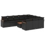 11-teiliges Gartensofa-Set und schwarze synthetische Rattankissen von , Gartensets - Ref: Foro24-3226342, Preis: 677,77 €, Ra...