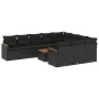 11-teiliges Gartensofa-Set und schwarze synthetische Rattankissen von , Gartensets - Ref: Foro24-3226342, Preis: 696,49 €, Ra...