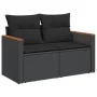 11-teiliges Gartensofa-Set und schwarze synthetische Rattankissen von , Gartensets - Ref: Foro24-3226342, Preis: 696,49 €, Ra...