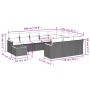 11-teilige Gartensofagarnitur und graue synthetische Rattankissen von , Gartensets - Ref: Foro24-3226368, Preis: 614,04 €, Ra...