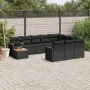 11-teiliges Gartensofa-Set und schwarze synthetische Rattankissen von , Gartensets - Ref: Foro24-3226363, Preis: 696,49 €, Ra...
