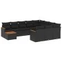 11-teiliges Gartensofa-Set und schwarze synthetische Rattankissen von , Gartensets - Ref: Foro24-3226363, Preis: 696,49 €, Ra...