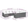11-teiliges Gartensofa-Set und schwarze synthetische Rattankissen von , Gartensets - Ref: Foro24-3226363, Preis: 696,49 €, Ra...