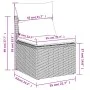 11-teiliges Gartensofa-Set und schwarze synthetische Rattankissen von , Gartensets - Ref: Foro24-3226363, Preis: 696,49 €, Ra...
