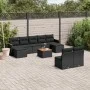 Garden sofa set 10 pieces with black synthetic rattan cushions by , Garden sets - Ref: Foro24-3226377, Price: 544,27 €, Disco...