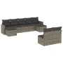 9-piece garden furniture set and gray synthetic rattan cushions by , Garden sets - Ref: Foro24-3226375, Price: 473,72 €, Disc...