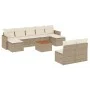 Garden sofa set with beige cushions 10 pieces synthetic rattan by , Garden sets - Ref: Foro24-3226380, Price: 589,90 €, Disco...