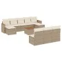 11-teiliges Gartensofa-Set mit beigen synthetischen Rattankissen von , Gartensets - Ref: Foro24-3226394, Preis: 641,08 €, Rab...