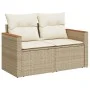 11-teiliges Gartensofa-Set mit beigen synthetischen Rattankissen von , Gartensets - Ref: Foro24-3226394, Preis: 641,08 €, Rab...