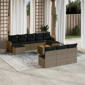 11-teilige Gartensofagarnitur und graue synthetische Rattankissen von , Gartensets - Ref: Foro24-3226396, Preis: 568,16 €, Ra...